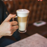Set Of 2 Double Wall Latte Glasses 350ml