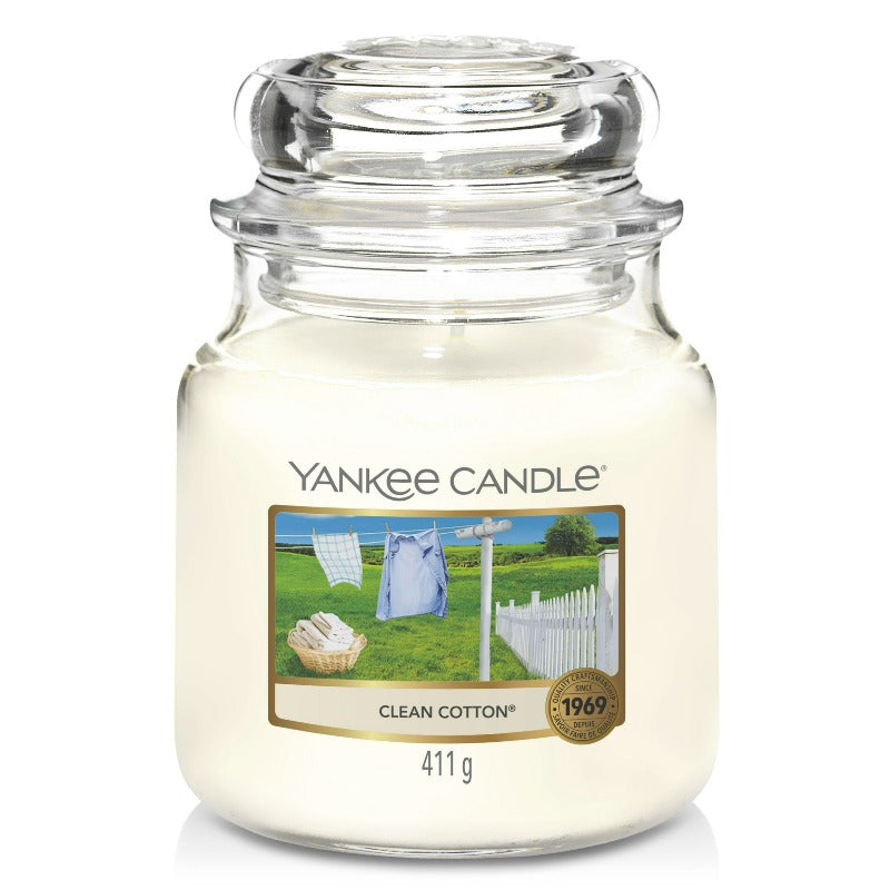 Yankee Scented Candle "Clean Cotton" 411gm