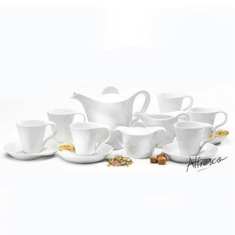 Symphony Swirl 15 Pcs Tea Set White