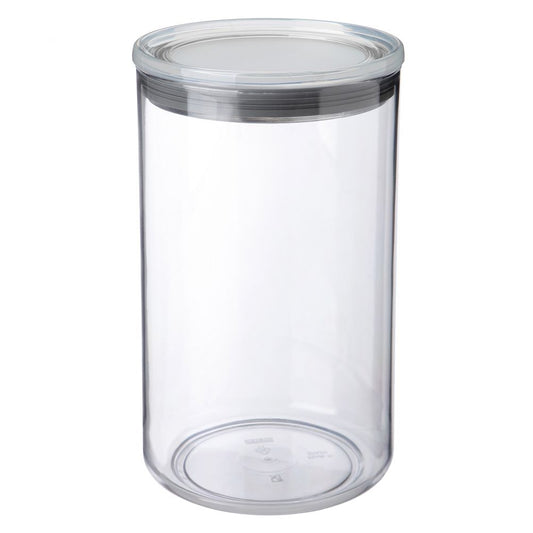 Kitchen Jar 2L Transparent + Grey