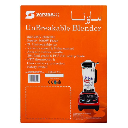 Sayona Professional Unbreakable Blender