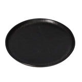 Ceramic Dessert Plate Black 8"