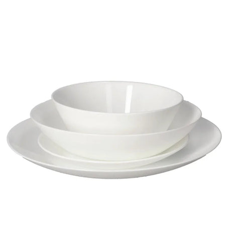 Opal Glass Dinner Set 24pcs White
