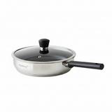 Stainless Steel Fry Pan 26cm With Glass Lid 