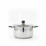 Stainless Steel Cooking Pot 30 cm/ 9L With Glass Lid