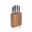 Knife Set 6 Pcs Wood Brown