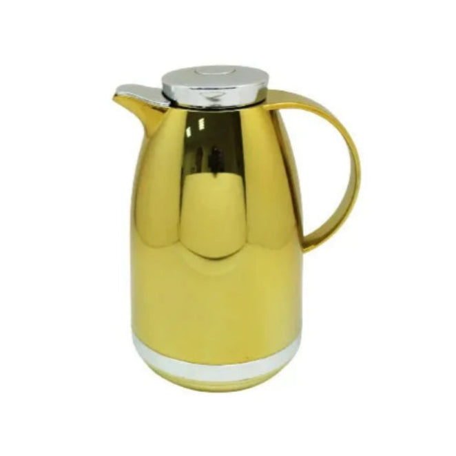 1 Ltr Gold Silver Thermos