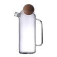 Glass Pitcher With Wooden Cork Ball Lid 1200ml