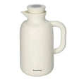 Double Wall Glass Vacuum Flask 1L White