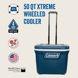 Coleman Ice Box Cooler Xtreme 50QT With Wheeled Space