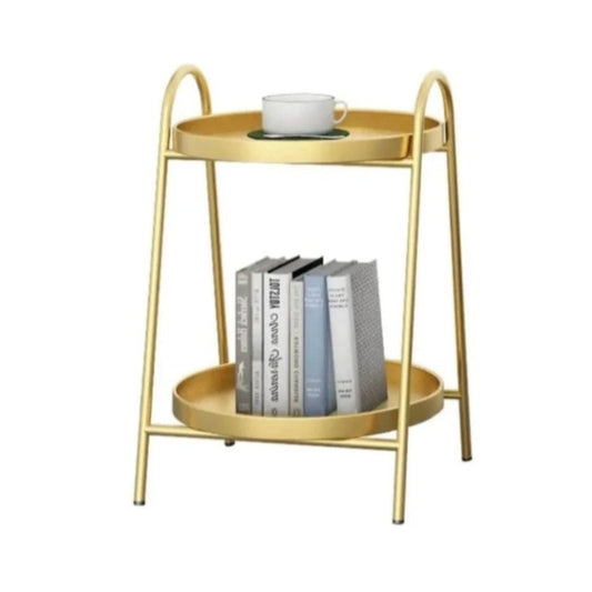 2 Tier Side Table Gold