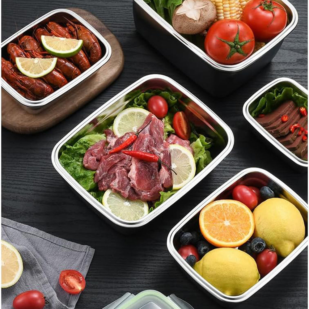 Square Food Container SS 1800ml