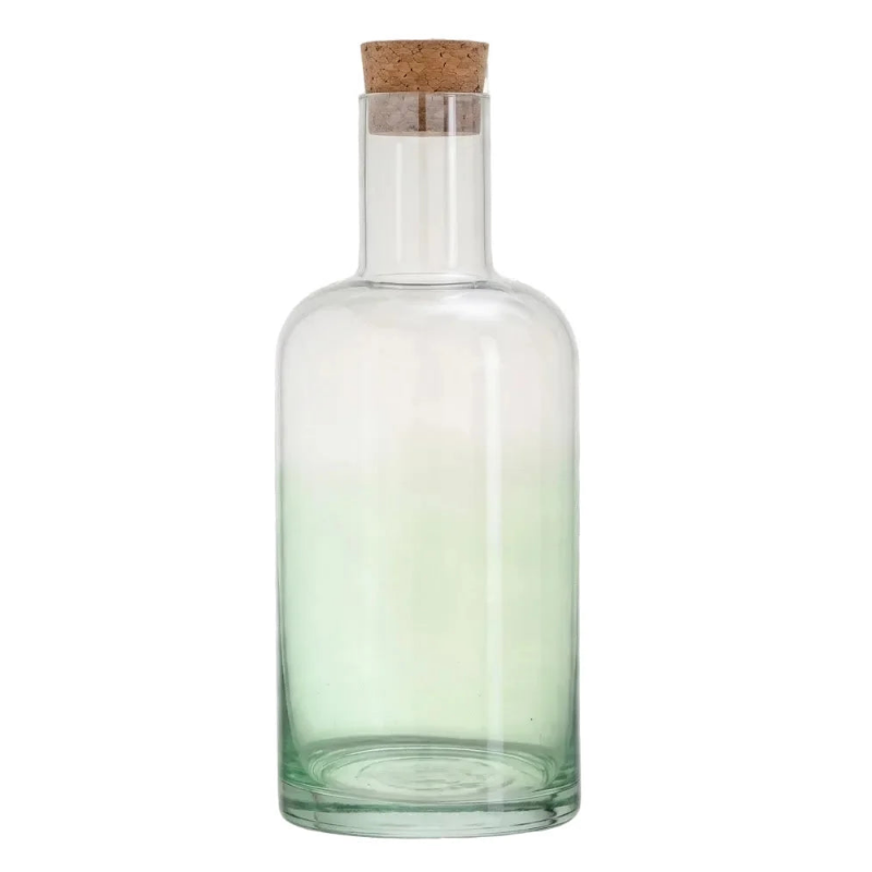 Water Carafe With Cork lid 1.5L Soft Green