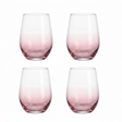 Drinking Glass Set 4Pcs 360ml Soft Pink