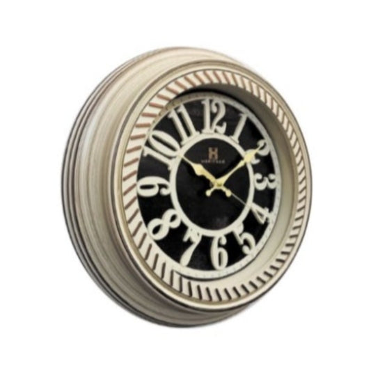 Heritage Wall Clock Fallow White