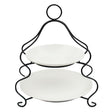 2 Layer Plate Set With Iron Stand