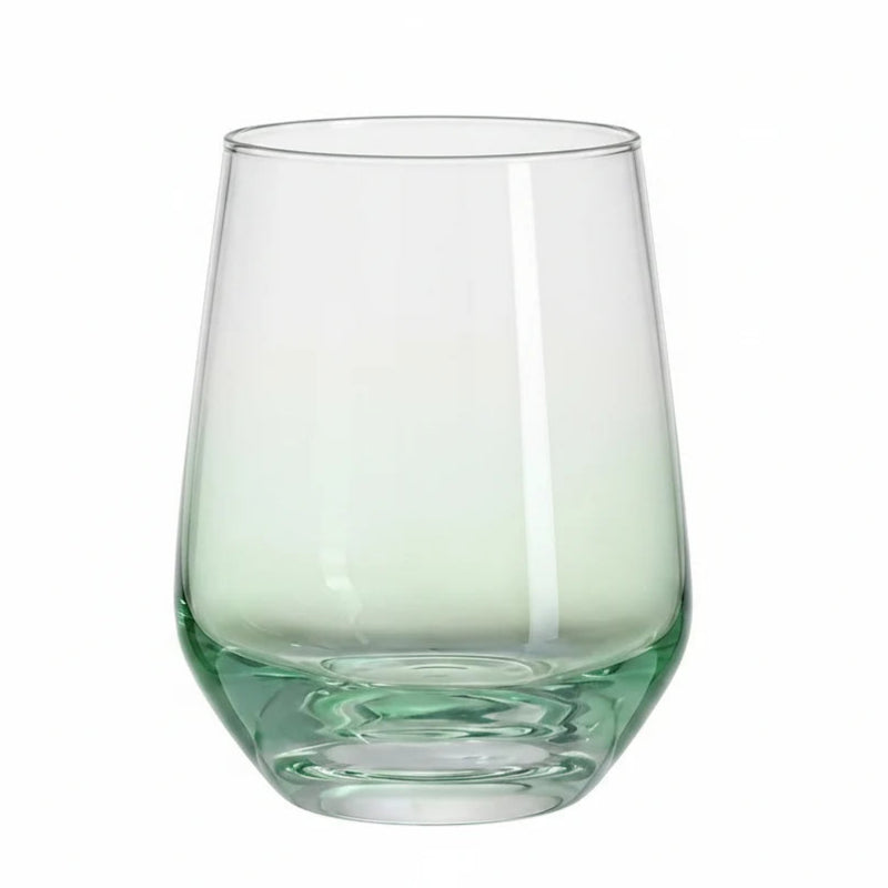 Drinking Glass Set 4Pcs 360ml Soft Green