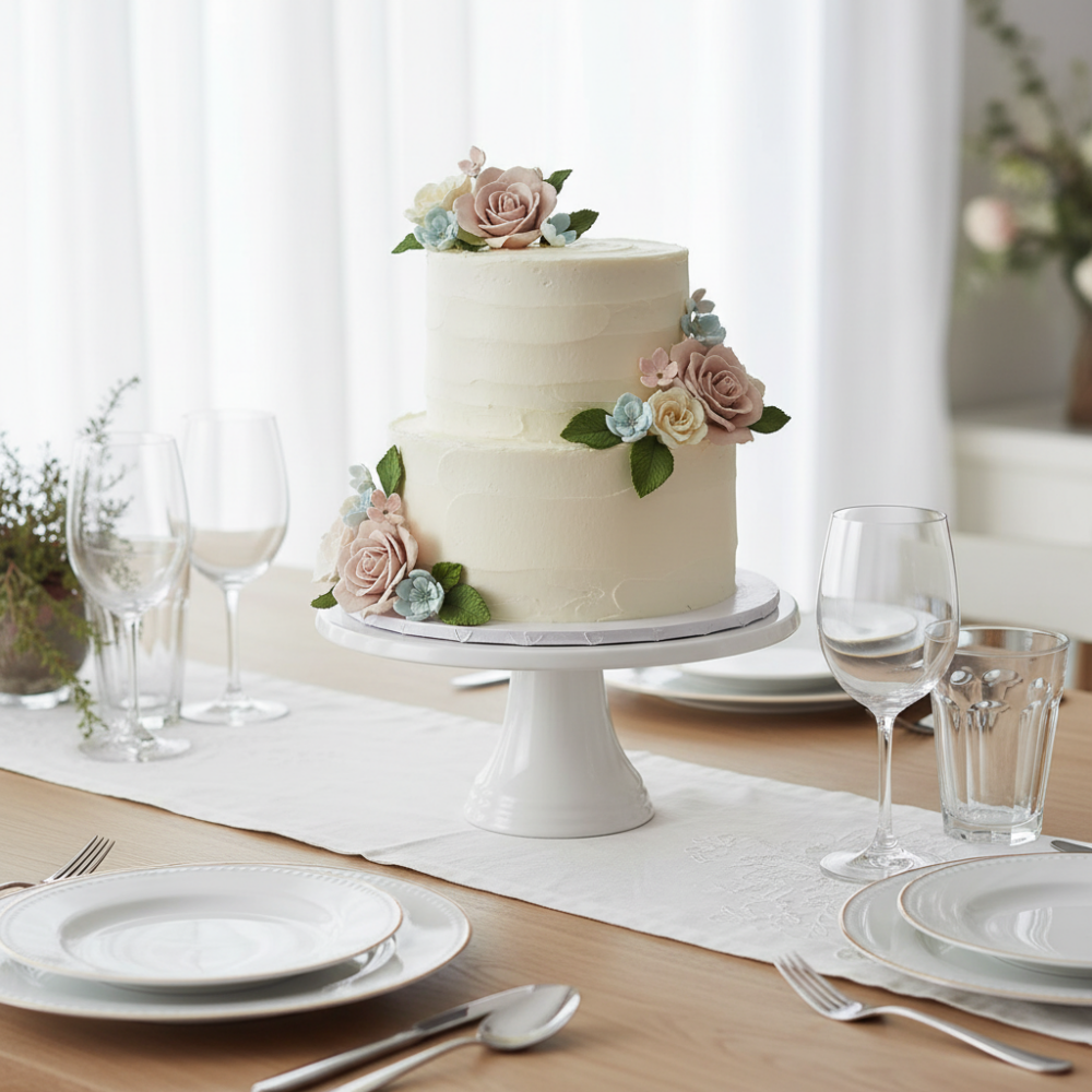 Porcelain Cake Stand White