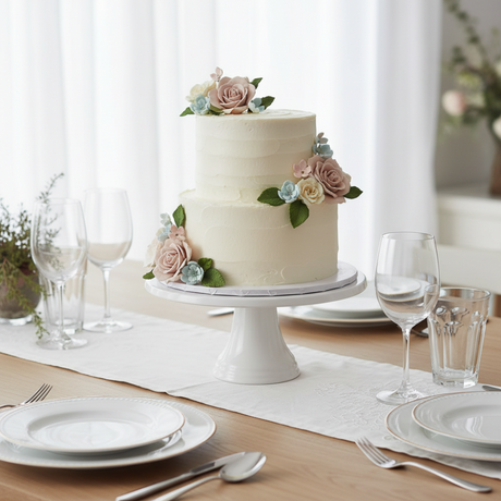 Porcelain Cake Stand White