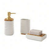Bathroom Set White (Set of 3)