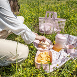 Picnic Sets With Camping Basket Plastic