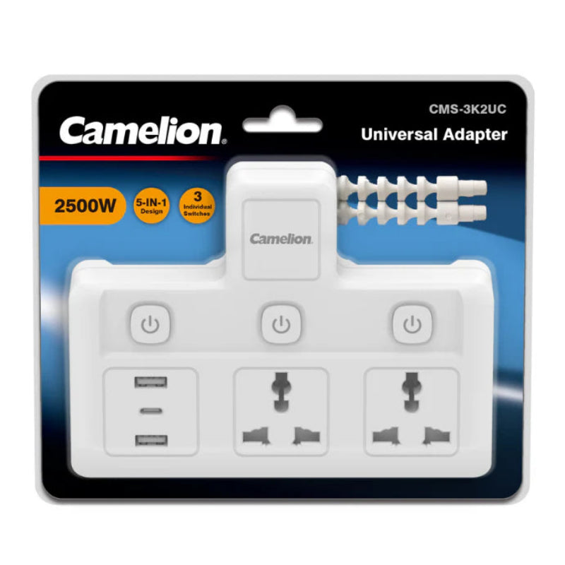 Camelion 5 In 1 Universal Adapter 2500W