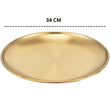 Gold Plated Stainless Steel Plate 34cm