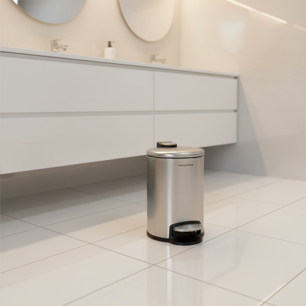 Stainless Steel Pedal Bin 3L Silver