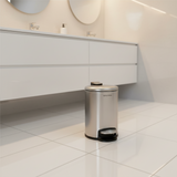 Stainless Steel Pedal Bin 3L Silver