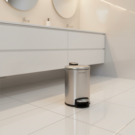 Stainless Steel Pedal Bin 3L Silver