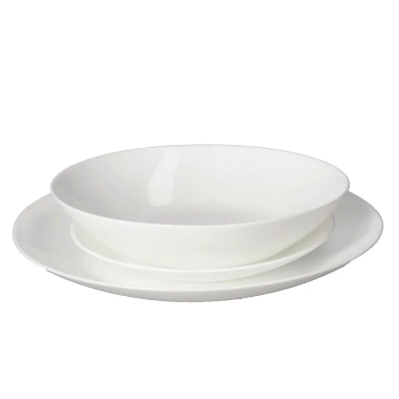 Opal Glass Dinner Set 18pcs White
