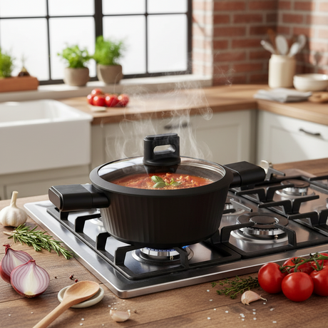 Aluminum Non Stick Casserole Pot 2.2L