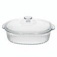 Borosilicate Oval Glass Casserole Dish 2.8L
