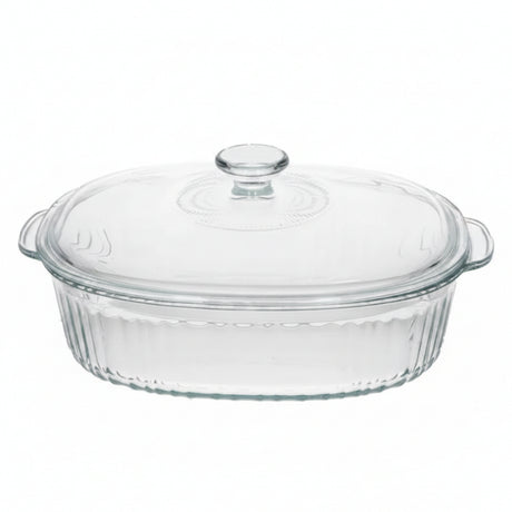Borosilicate Oval Glass Casserole Dish 2.8L