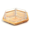 3 Section Hexagon Serving Tray