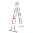 4 Section Aluminium Industrial Ladder 4*14 Steps (4*4Mt) Premium