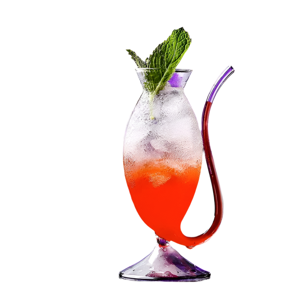 Vampire Glass Small With Straw