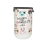 40L Plastic Laundry Basket With Fabric CL