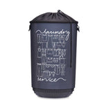 40L Plastic Laundry Basket With Fabric Closure