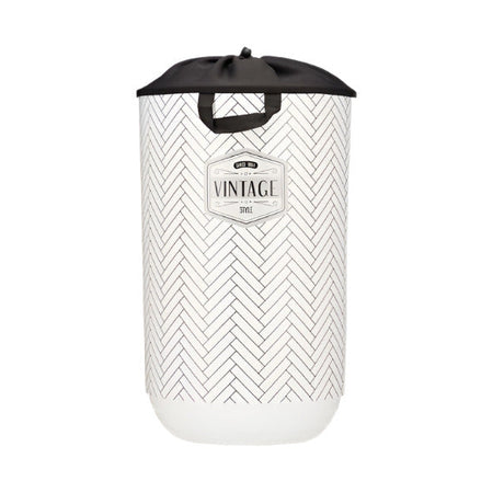 40L Plastic Laundry Basket With Fabric Closure