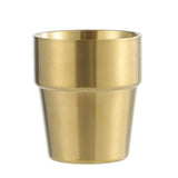 Stainless Steel Drinking Glass Gold 175ml