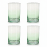 Drinking Glass Set 4Pcs 410ml Soft Green