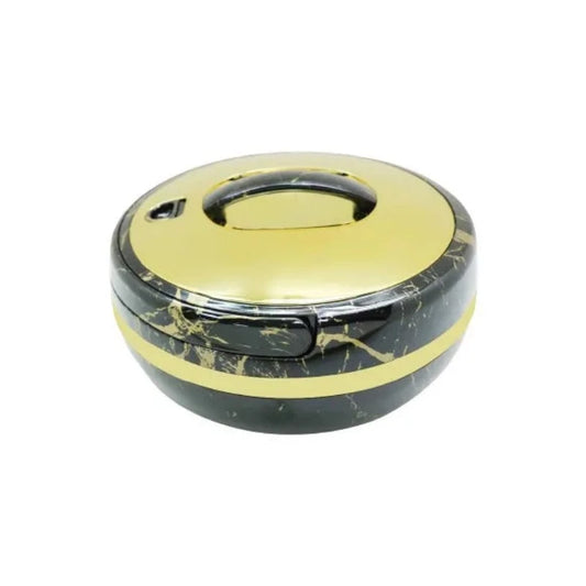 4 Ltr Round Black Gold Hotpot
