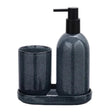 Bathroom Set Speckled Blue (Set of 3 Pcs)
