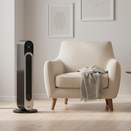 Rotating Ceramic Tower Heater With Remote