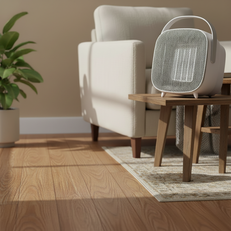 Ceramic Fan Heater Speaker Style With Carry Handle