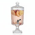 Ribbed Glass Beverage Dispenser 4.5L