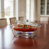 Oval Burner Dish 3.0L Silver