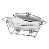 Oval Burner Dish 3.0L Silver