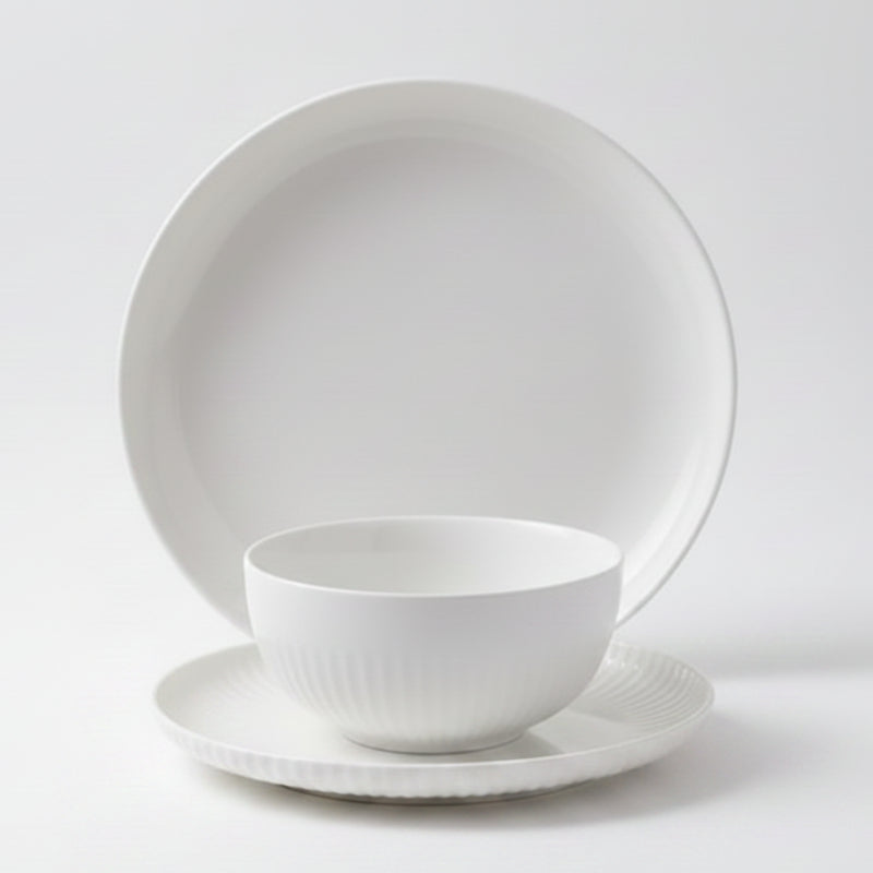 Porcelain Dinner Set 12pcs White